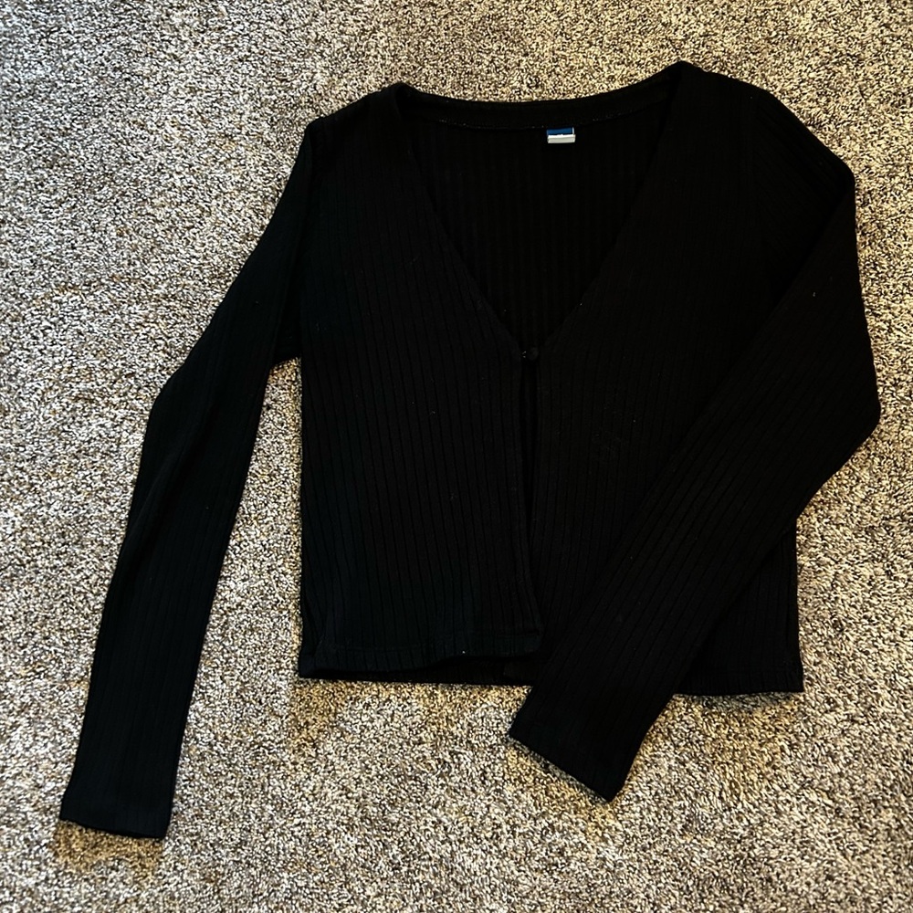 Old Navy Black Ribbed Top